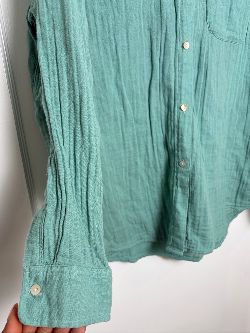Rails Ellis Organic Cotton Gauze Button-Up Shirt - Picture 12 of 16